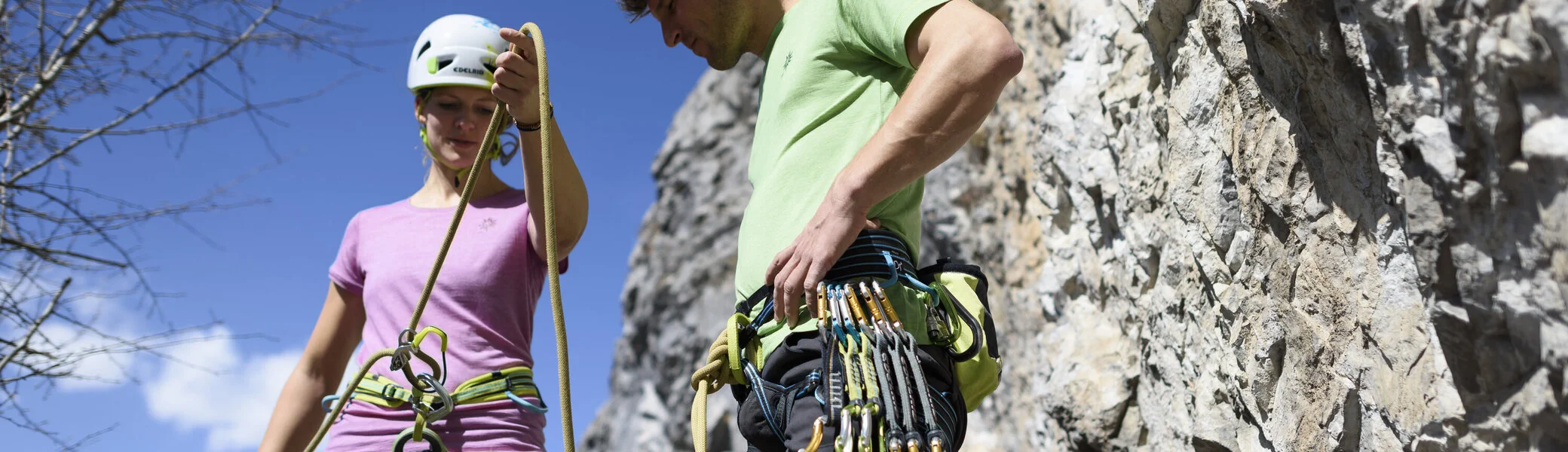 Outdoor-Klettern am Fels | © DAV/Wolfgang Ehn