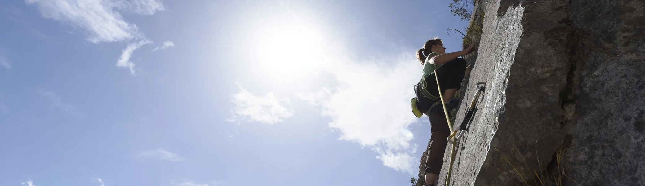 Outdoor-Klettern am Fels | © DAV/Wolfgang Ehn